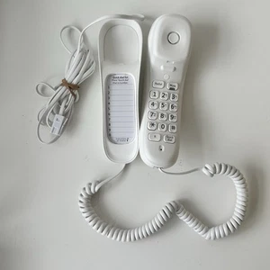 BT Duet 210 Corded Telephone Hearing Aid Compatible 10 Numbers Tested Working - Afbeelding 1 van 12