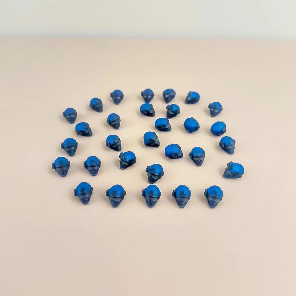 Lot 30 Heads for Mega Bloks Construx Halo UNSC Spartan Building Figure #3 - Image 1 of 3