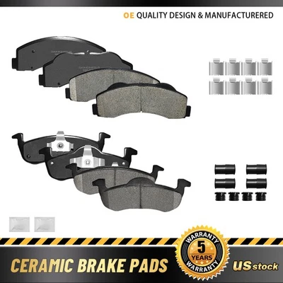 Pastillas de freno delanteras traseras de cerámica para Ford Expedition Lincoln Navigator 2010-2017 Foto 1 de 4