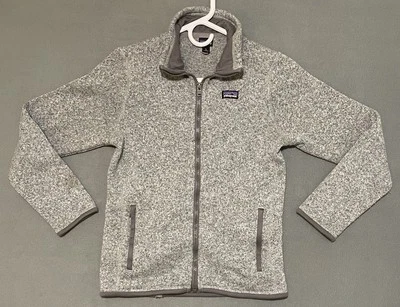 Patagonia Niños Mejor Suéter Chaqueta Polar Gris Juvenil Grande Estilo 65732 Unisex Foto 1 de 4