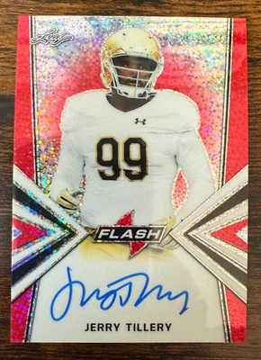 LEAF BA-JT1 2019 Flash Red #99 Jerry Tillery 5/5 - Image 1 of 2
