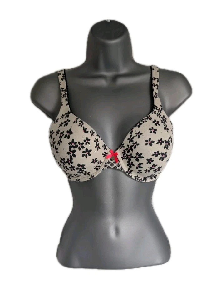 Sujetador Victoria's Secret Floral Talla 32DD Lentejuelas Cobertura Perfecta 0389 Foto 1 de 4
