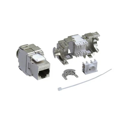 ProfiPatch Keystone Jack Modul Cat.6a RJ45 STP werkzeuglos Netzwerk Adapter LAN - Bild 1 von 4