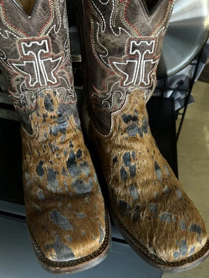 Олово Haul Hairston Buffalo подошва мужской коричневый кожаный ковбой Western ботинки × 1 9EE - Изображение 1 из 4