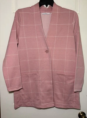 Blazer Isaac Mizrahi Live rosa medio manga larga nuevo sin etiquetas Foto 1 de 4