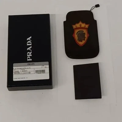 Мужской держатель для карт Prada - коричневый - Изображение 1 из 4