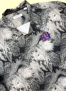 Tommy Bahama Royal Coast New York Giants 3XLB ButtonUp Shirt Gray Hawaiian NICE! - Picture 1 of 9