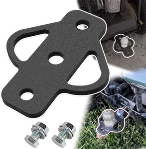 3-Way Trailer Hitch Adapter with Bolt Receiver for Lawn Mower Black - Picture 1 of 7