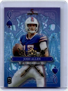 2024 Wild Card 5 Draw Mazo Apilado Josh Allen 1/2 SSP Buffalo Bills - Imagen 1 de 2