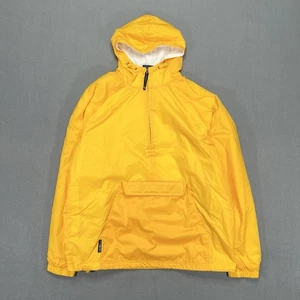 Charles River Apparel Rain Jacket Yellow Medium Pullover Fisherman IT Costume - Picture 1 of 8