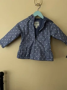 Blue wash Polkadot Girls Jacket - Picture 1 of 4