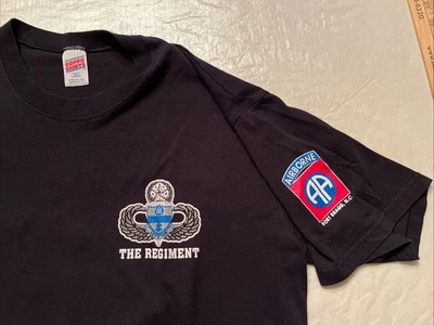 vtg US Army Air Force Airborne Regiment Falcon Brigade Fort Bragg Large shirt - Image 1 of 4