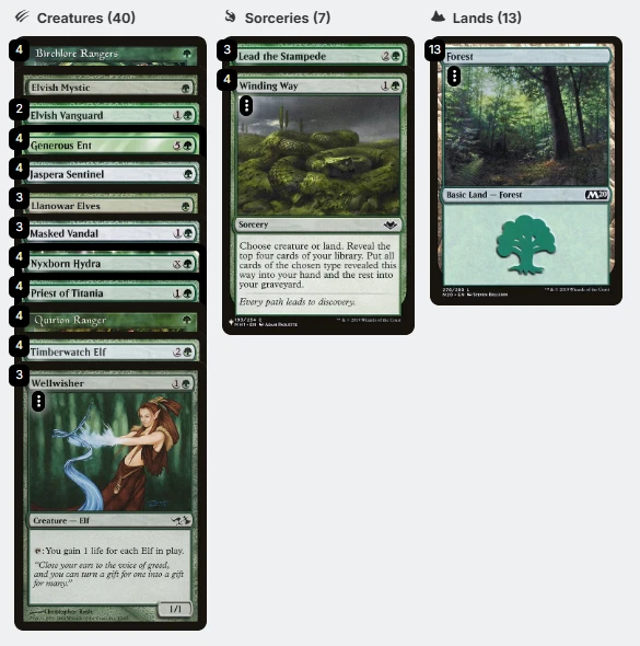 PAUPER - Mono Green Elves - 60 Card Deck Top Tier - Meta - Ready to Play! - Image 1 of 1