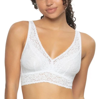 NUEVO Paquete de 2 bralette de encaje Felina para mujer correas ajustables negro blanco Foto 1 de 4