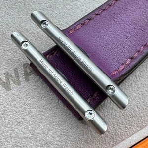 Bracelet Apple Watch cuir simple Hermès Tour 42,41,40 mm excellent état ! - Photo 1 sur 8