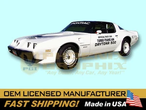 1981 Pontiac Firebird Turbo Trans Am Nascar DAYTONA 500 Pace Car Stripes Only - Picture 1 of 1