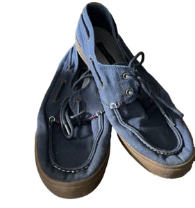 Tommy Hilfiger Boat Shoes Men's Size: 10 Blue Loafers #TMPHILO Summer Beach - Picture 1 of 5