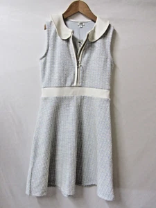 River Island Girls Dress ~ Age 9/10yrs ~ Zip Neck With Collar ~ Blue ~ BNWT - Picture 1 of 8