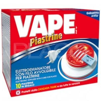 Vape Elettroemanatore a Filo con 10 Piastrine Classic