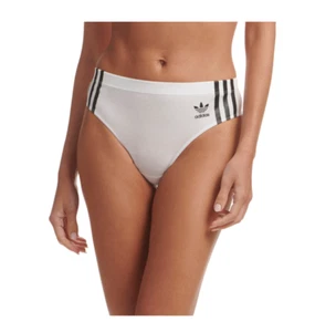 Adidas Women's 3-Stripes Wide-Side Thong Underwear 4A1H63 White Size L - Picture 1 of 3