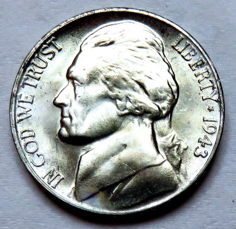 1943-S silver Jefferson Nickel__BU / MS Cover