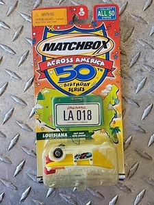 NEW ERROR Matchbox Across America Louisiana Boat With Trailer Birthday Series  - Picture 1 of 7