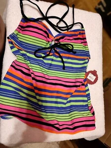 Apt 9 Women's Padded Tankini Swim Bikini Top Size MEDIUM - Picture 1 of 3