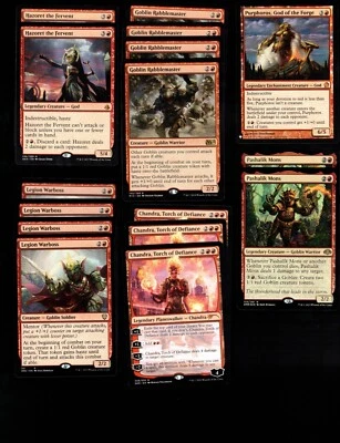 GOBLINS & GODS!-60 Card Magic the Gathering Deck-MTG-Rares-Mythics-Modern-RTP - Image 1 of 4