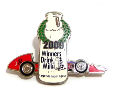2009 Winners Drink Milk Indianapolis 500 Collector Lapel Pin Legends Laps Legacy - Image 1 of 3