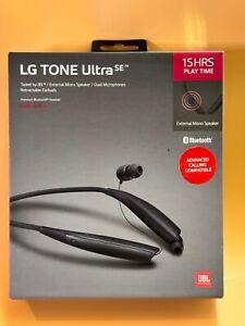 LG Tone Ultra SE Over the Ear Wireless Black Headset NEW OPEN BOX