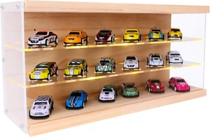 Transparent Acrylic 1/64 Scale Die-Casting Model Car Display Cabinet, Wind and F - Picture 1 of 12