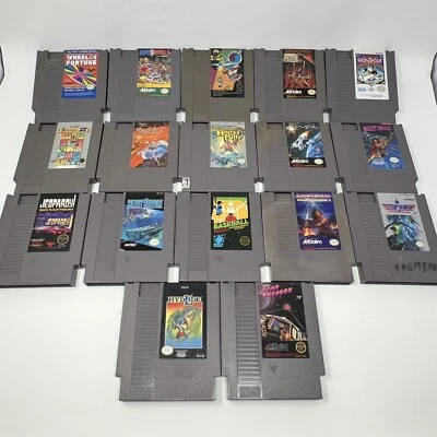 NES Nintendo 17 Game Lot Joust, Iron Sword, Baseball 5 Screw, Bayou Billy Tested - Image 1 of 4
