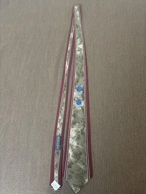 Corbata Bernini vintage con 2 rosas Foto 1 de 3