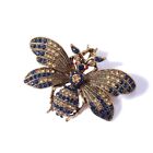 Rhinestone Bee Brooch Insect Brooches Vintage Pin Scarf Clip Clothes Accessories
