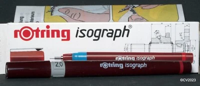 Rotring 151 200 isograph m 2,00 mm - Tuschefüller / technical pen, NOS - Bild 1 von 4