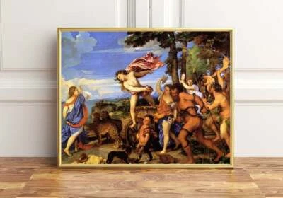 Bacchus and Ariadne Poster Print Painting by Titian, Greek Mythology Wall Art  - Image 1 of 4