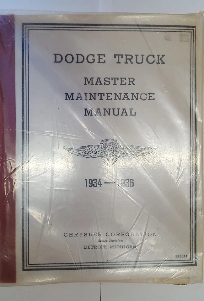 Manual de Taller / Manual Del Taller Dodge Recoger Up 1934 , 1935 & 1936 - Imagen 1 de 1