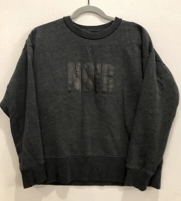 Madewell Sweatshirt Women's S Gray Noir Pullover Heathered Long Sleeve Sweater - Image 1 of 4