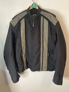 Bikers design Black riding Motorcycle jacket, EUC Sz 2XL water resistant - Picture 1 of 10