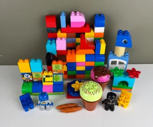 Lego Duplo Mixed Random Lot 141 Pieces with Figures Ice Cream Batman Catwoman - Picture 1 of 10