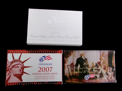 2007 United States Mint  Silver Proof Set - 14 Coin - 90% Silver - USPC07RB - Image 1 of 4