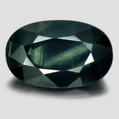 Sapphire Bluish Green 3.25 Ct. VS Oval 11.3 x 7.2 Mm. Natural Gemstone Thailand - Image 1 of 4