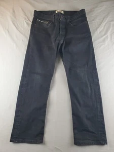Naked & Famous Weird Guy Jeans Men 33 Black Cobra Stretch Selvedge Denim - Picture 1 of 16