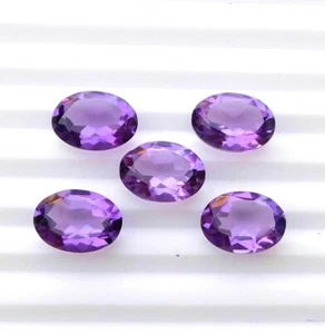 Amethyst Oval Cut Lot Loose Lab Created Gemstone 15X20 MM For Jewelry P-153 - Picture 1 of 2