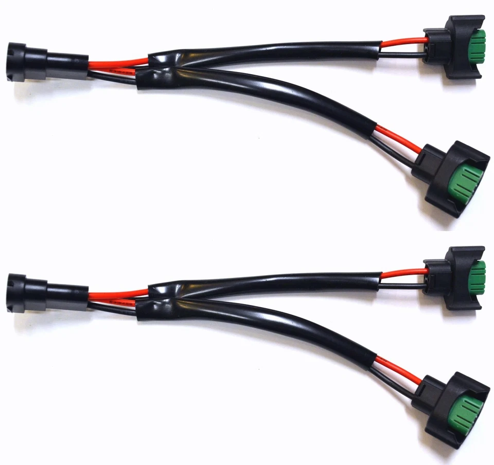 Splitter Wire P C H16 64219 Two Harness Bulb Female Socket Connector Plug Lamp - Image 1 of 4