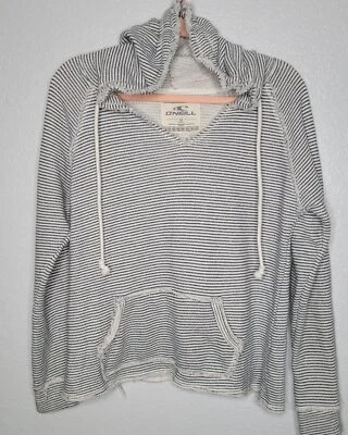 Sudadera con capucha ONeill para mujer talla mediana a rayas manga larga envejecida Foto 1 de 4