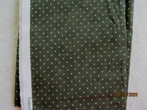 Essential Dots from Moda green with tan tiny dots - Picture 1 of 1
