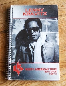 Lenny Kravitz 2005-06 Staff/Band North American Tour Itinerary Book - Picture 1 of 6