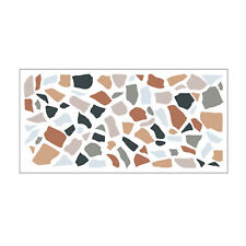 Wall Sticker Irregular Stone Shape Window Terrazzo Pattern Bathroom Decorative