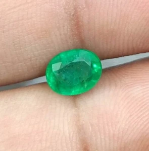 1.70ct Vivid Green Natural Colombian Emerald Loose - Picture 1 of 5